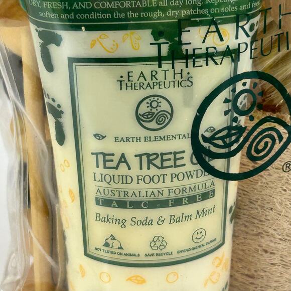 Earth Therapeutics Sole Mates Tea Tree Oil Foot Survival Kit Spa Gift Set NEW - Picture 4 of 6